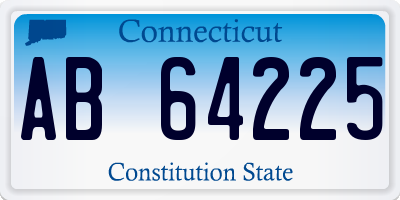 CT license plate AB64225