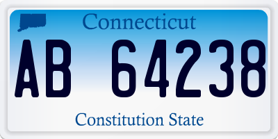 CT license plate AB64238