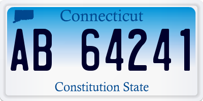 CT license plate AB64241
