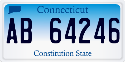 CT license plate AB64246