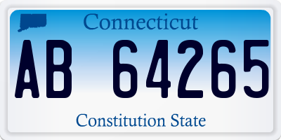 CT license plate AB64265