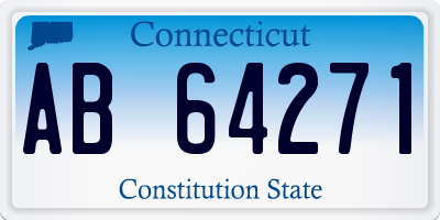 CT license plate AB64271