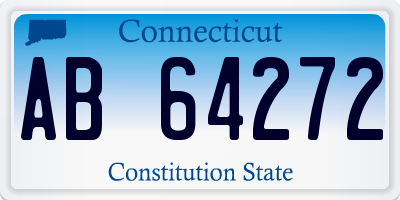 CT license plate AB64272