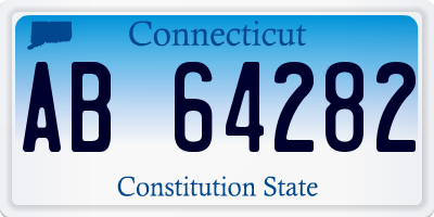 CT license plate AB64282