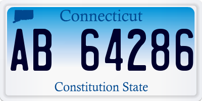 CT license plate AB64286