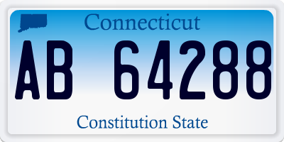 CT license plate AB64288