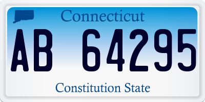 CT license plate AB64295