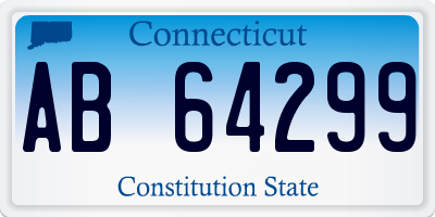 CT license plate AB64299