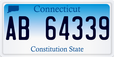 CT license plate AB64339