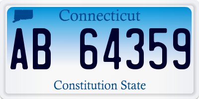 CT license plate AB64359