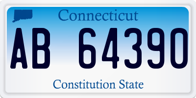 CT license plate AB64390