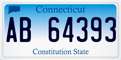 CT license plate AB64393