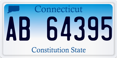 CT license plate AB64395