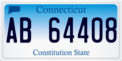 CT license plate AB64408