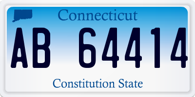 CT license plate AB64414