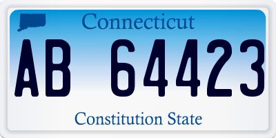 CT license plate AB64423