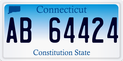 CT license plate AB64424