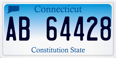 CT license plate AB64428
