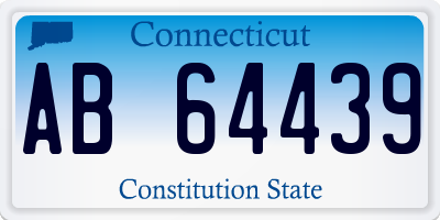 CT license plate AB64439