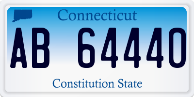CT license plate AB64440