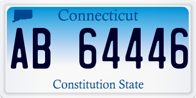 CT license plate AB64446