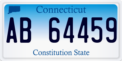 CT license plate AB64459