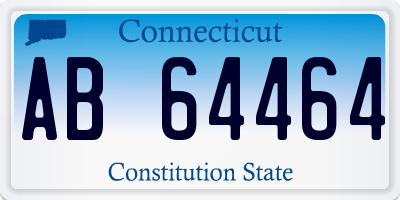 CT license plate AB64464