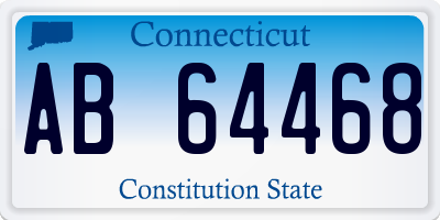 CT license plate AB64468