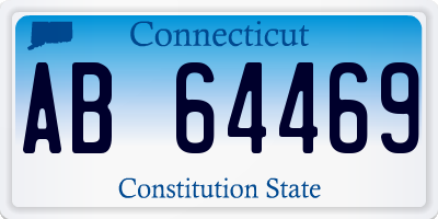 CT license plate AB64469