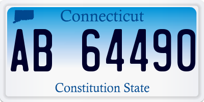 CT license plate AB64490