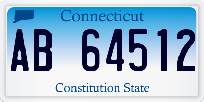 CT license plate AB64512