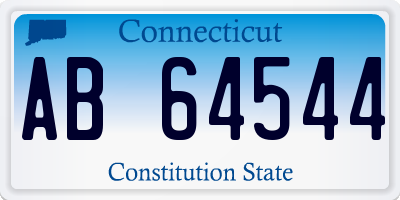CT license plate AB64544