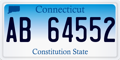 CT license plate AB64552