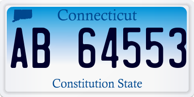 CT license plate AB64553