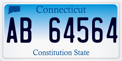 CT license plate AB64564