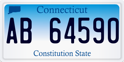 CT license plate AB64590