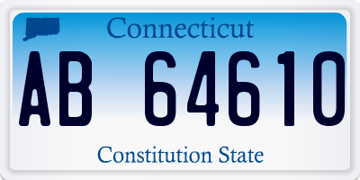 CT license plate AB64610