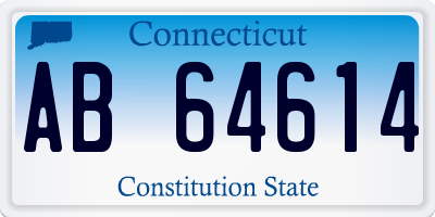 CT license plate AB64614
