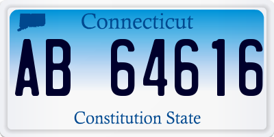 CT license plate AB64616