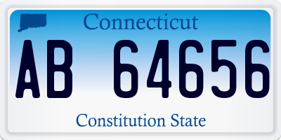 CT license plate AB64656