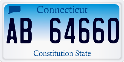 CT license plate AB64660