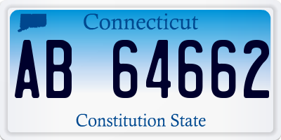 CT license plate AB64662