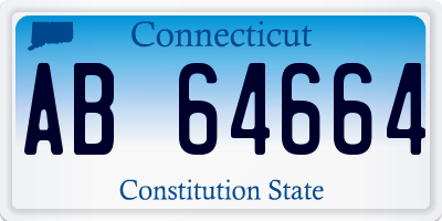 CT license plate AB64664