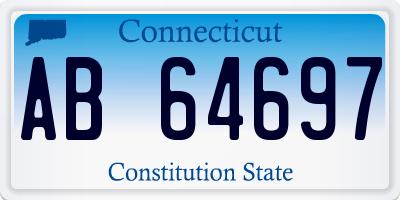 CT license plate AB64697