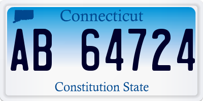 CT license plate AB64724