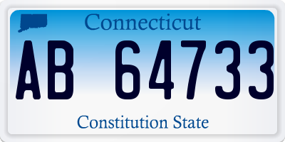 CT license plate AB64733