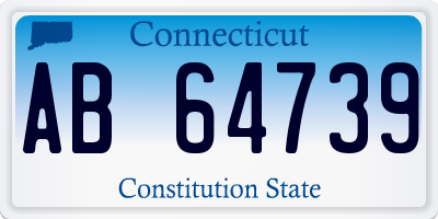 CT license plate AB64739