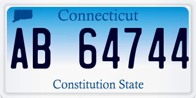 CT license plate AB64744