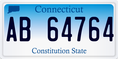 CT license plate AB64764