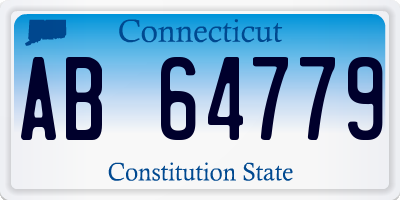 CT license plate AB64779